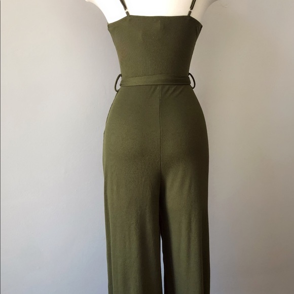 Moss Green Jumpsuit - Picture 3 of 4